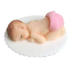 AD Tortendekoration Baby mit Windel - Mädchen