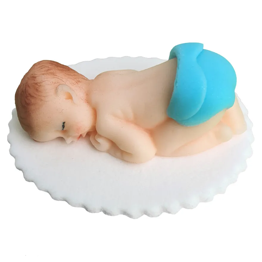 AD Tortendekoration Baby mit Windel - Junge