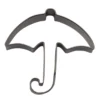 Ausstechform Schirm 8cm Edelstahl.