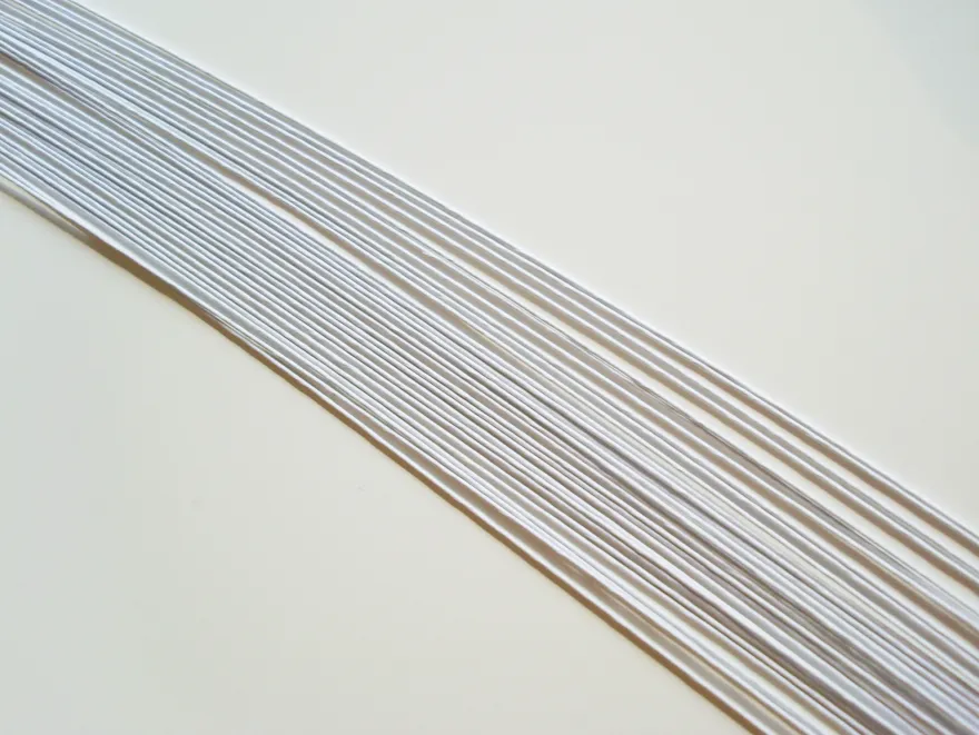 Blumendraht 30 gauge Weiß