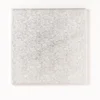 Cake Board 4“ 10,0cm Quadrat Silber- 1cm dick