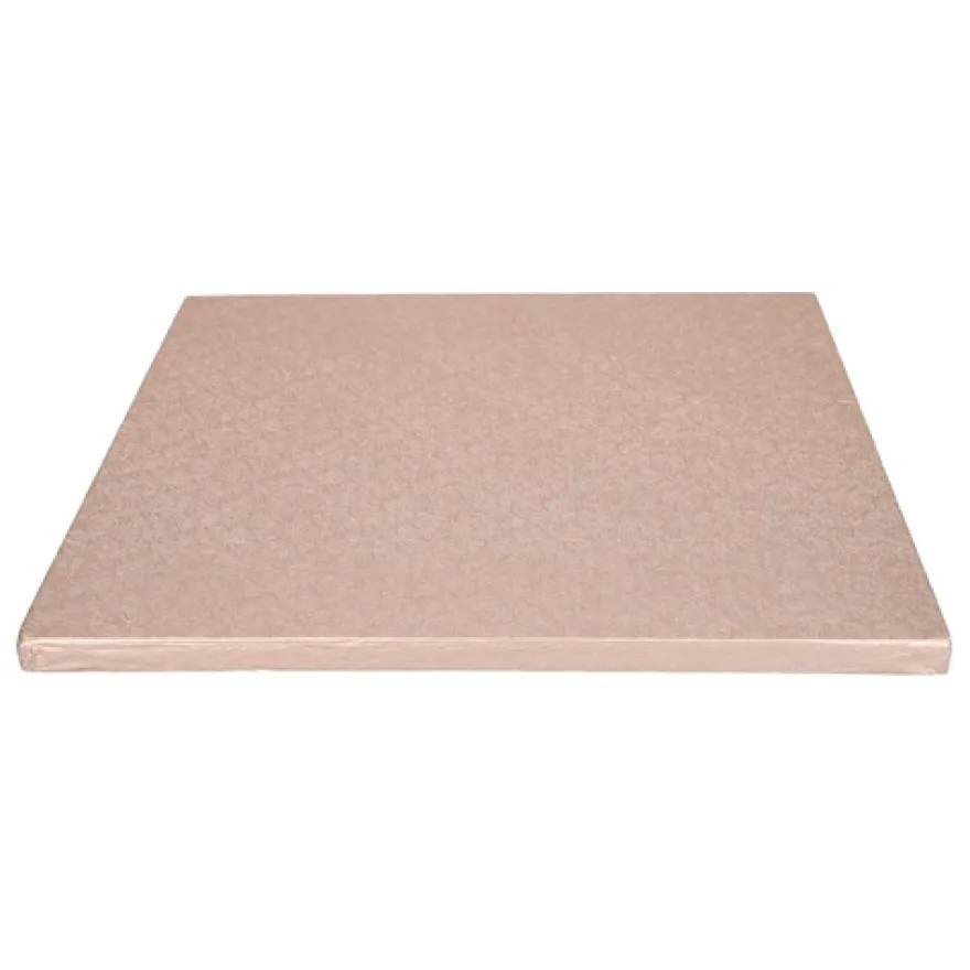 Cake Board Quadrat 30cm - Rose-gold