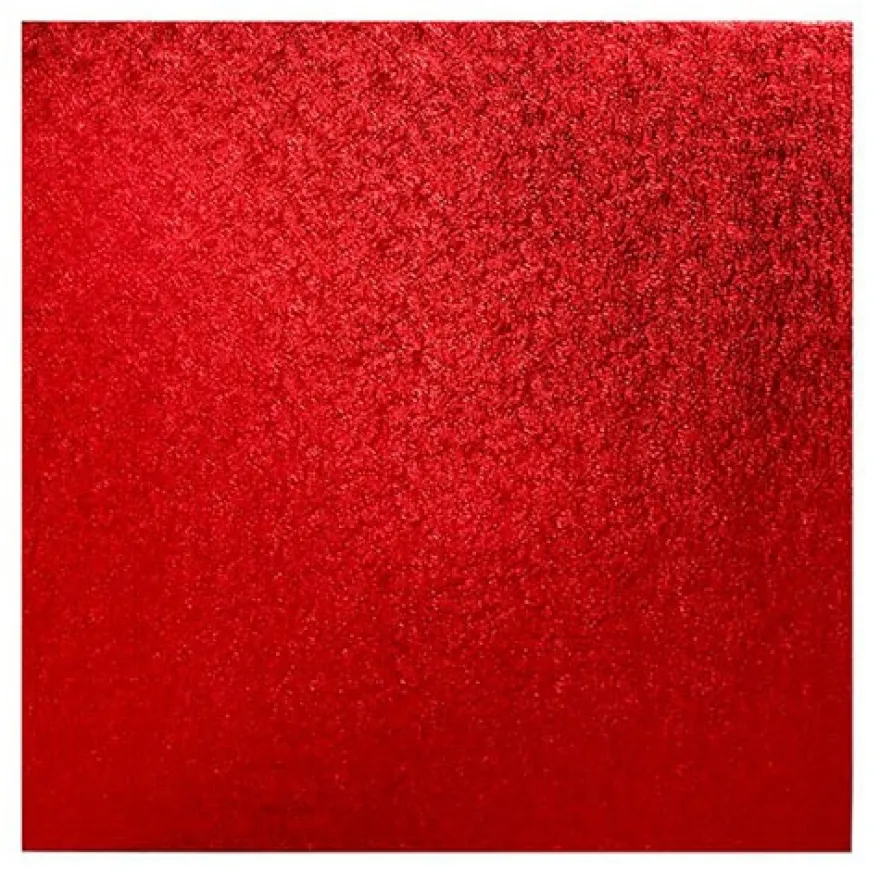 Cake Board Quadrat 30cm - Rot