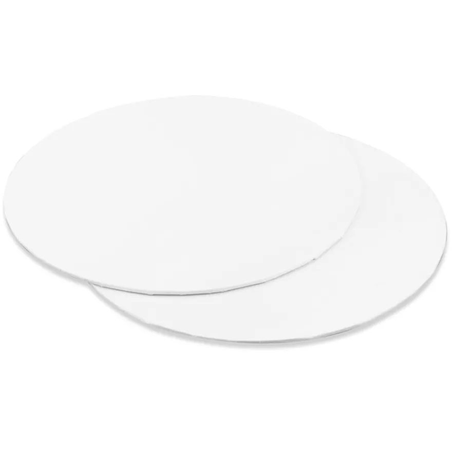 Cakecard rund - Hardboard 30cm - weiß 3 Stück