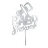 Cake Topper Baby Shower - Silber