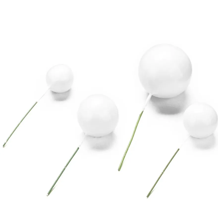 Cake Topper Bubbles Einstecker Weiß 4 Stück