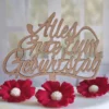 Cake Topper Holz - Alles Gute zum Geburtstag