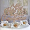 Cake Topper Holz - Alles gute zur heiligen Kommunion