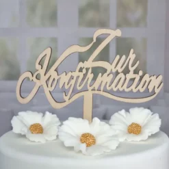 Cake Topper Holz - Zur Konfirmation