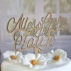 Cake Topper Taufe Holz - Alles liebe zur Taufe