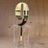 Cake Topper Zahl Acryl Gold Verspiegelt - Nummer 9