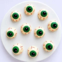 CM Monster-Augen 3D weiße Schokolade 10 Stück