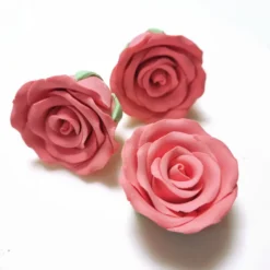 CM Rosen aus Zucker 35mm - Rosa 3 Stück