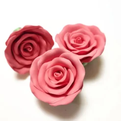 CM Rosen aus Zucker 50mm - Rosa 3 Stück