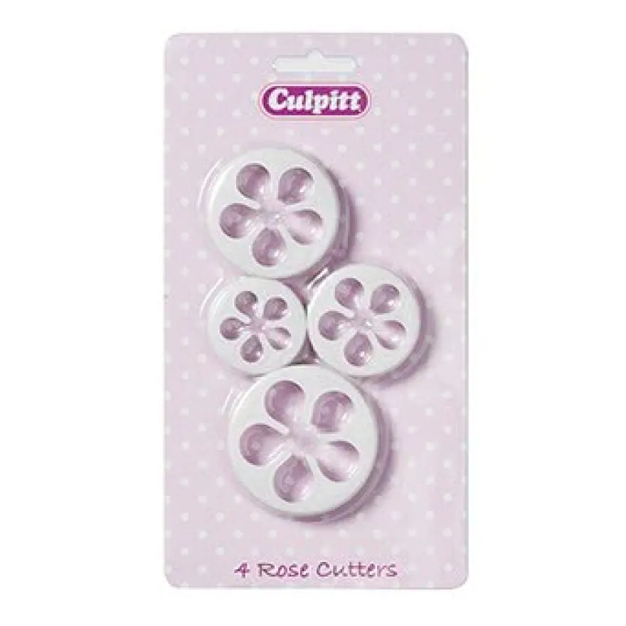 Culpitt Ausstecher Rose 4 teilig
