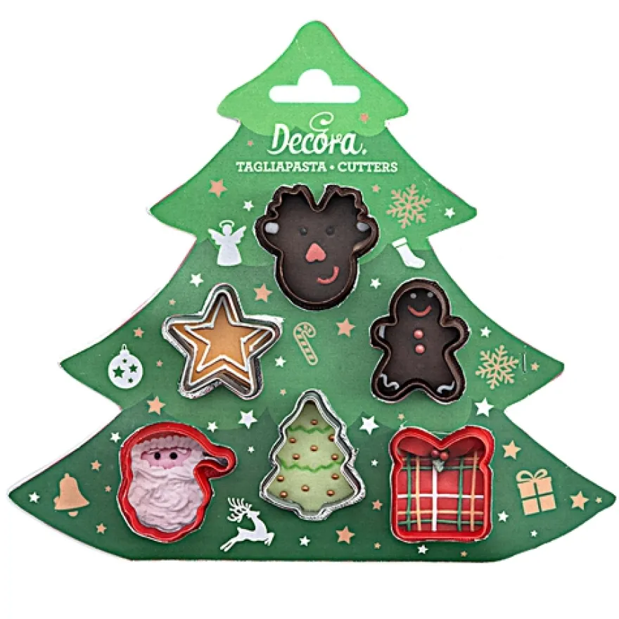 Decora Ausstecher Set Weihnachtsschmuck Mini 6teilig