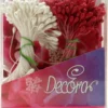 Decora Blütenpollen Set - Rot und Perlmutt 288 Stück