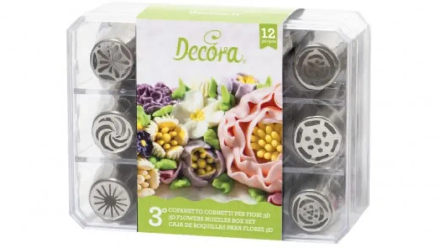 Decora 3D Blumentüllenset 12 Stück No.3