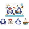 Decora Kunststoff Ausstecher Pirat - Totenkopf & Schiff