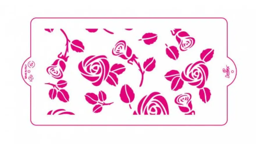 Decora Schablone Rose 15 x 30cm