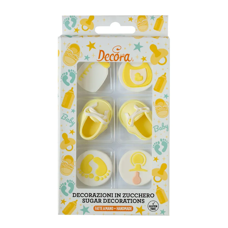 Decora Zuckerdeko Babyparty - 6 teilig