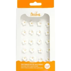 Decora Zuckerdeko - Blümchen weiß 30Stück