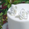 Decora Zuckerrosen 3cm - Weiss 8 Stück