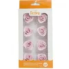 Decora Zuckerrosen 8 Stück 3cm - Rosa