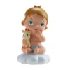Dekorative Tortenfigur Baby mit Kuscheltier - Junge
