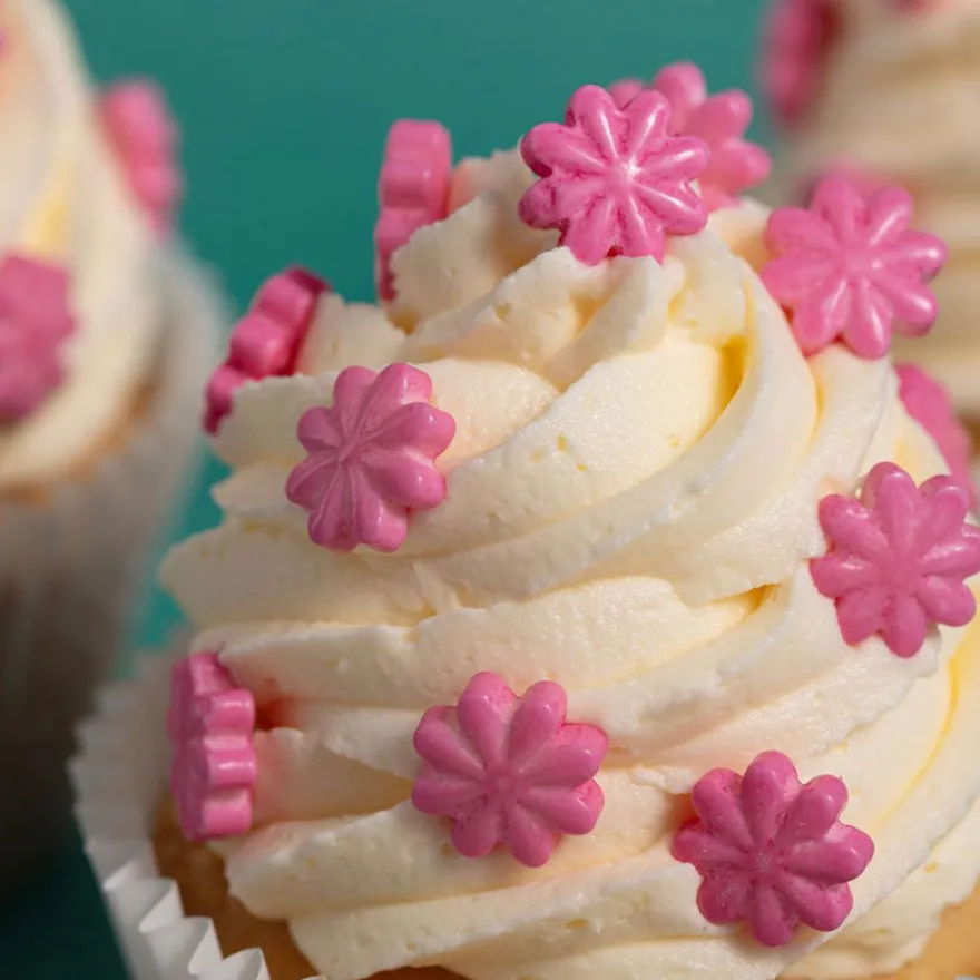 3D Sprinkle Charms Blumen von PME - Rosa 25g