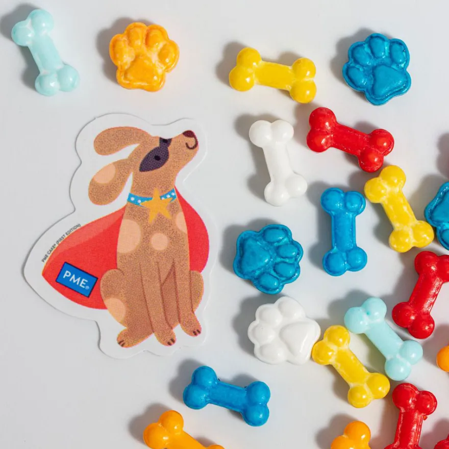 3D Sprinkle Charms von PME - Pfoten & Knochen 25g