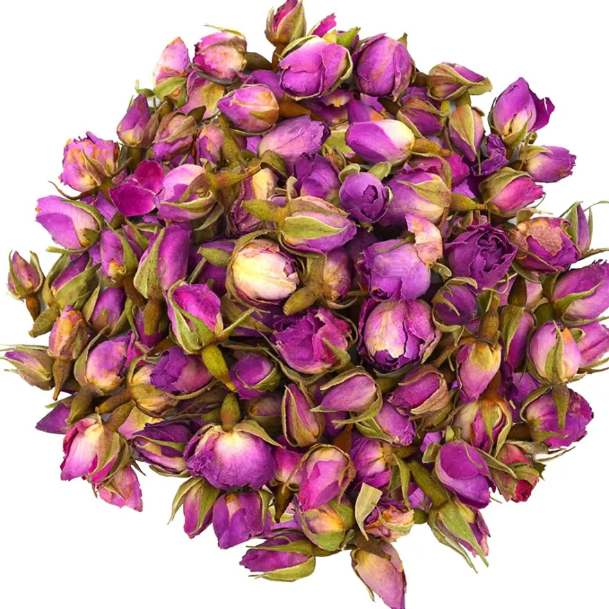 Essbare getrocknete Blumen - ganze Damaszener Rosen 20g