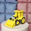 Figur aus Fondant - Bagger mit gelber Schaufel