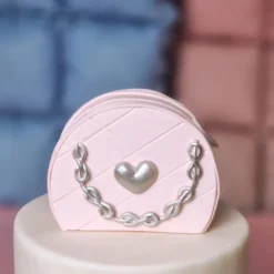 Figur aus Fondant - Handtasche in Rosa