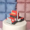 Figur aus Fondant - Roter LKW Sattelzug
