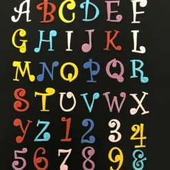 FMM Ausstecher Alphabet - Funky Alphabet und Zahlen
