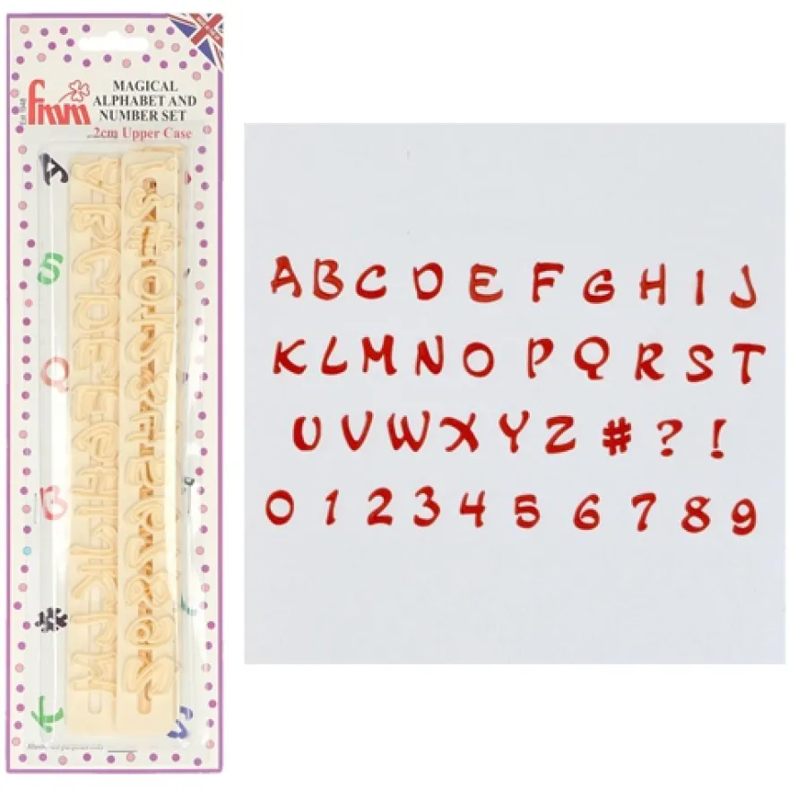 FMM Ausstecher Alphabet und Zahlen - Magical Upper Case