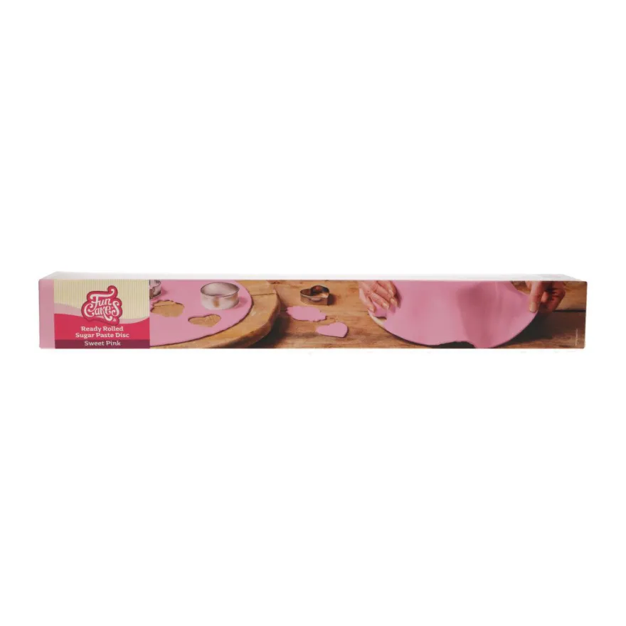 Funcakes ausgerollte Fondantdecke - Rosa 36cm