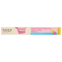 Funcakes ausgerollte Fondantdecke - Gelb 36cm