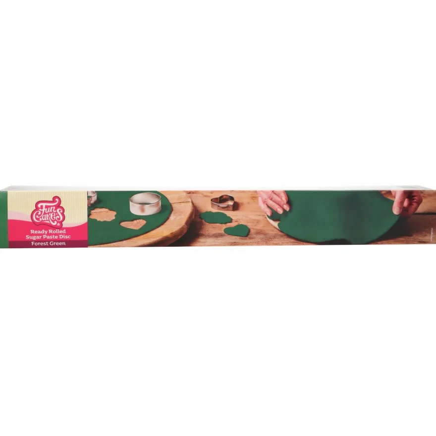Funcakes ausgerollte Fondantdecke - Forest Green 36cm
