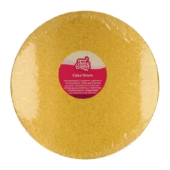 Funcakes Cake Board 10" 25cm Rund Hellgold