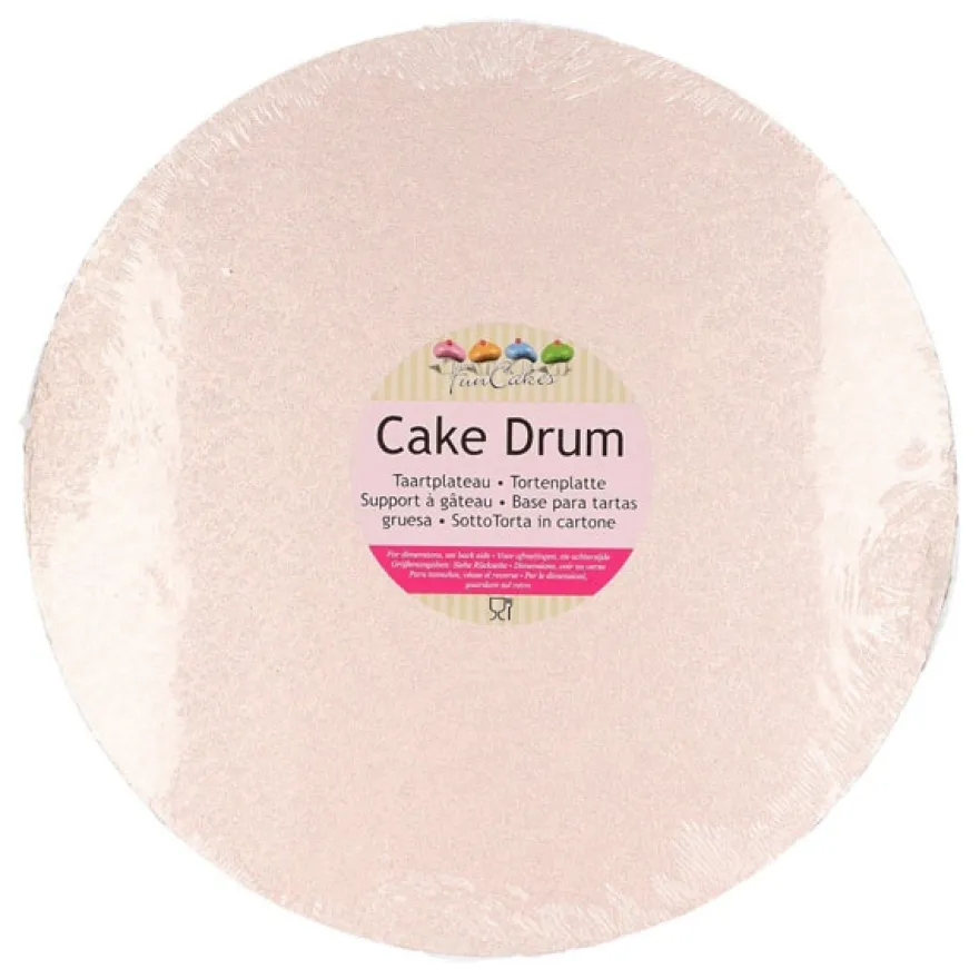 Funcakes Cake Drum 30,5cm Rund Rose-Gold