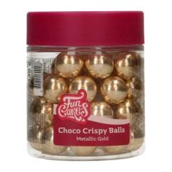 FunCakes Choco Crispy Balls – Metallic Gold 130g