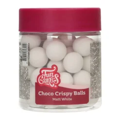 FunCakes Choco Crispy Balls – Matt Weiß 130g