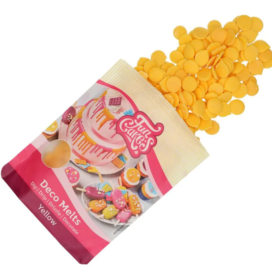 Funcakes Deko Melts - Gelb 250g