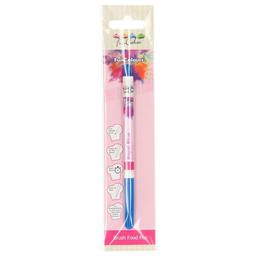 FunCakes Edible FunColours Brush Food Pen - Royal Blue