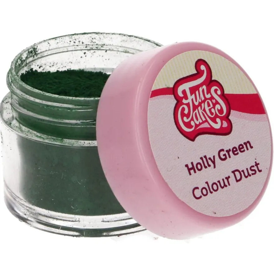 Funcakes Edible FunColours Dust - Holly Green