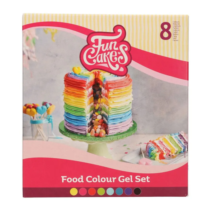 Funcakes Edible Funcolours Gel Set/8