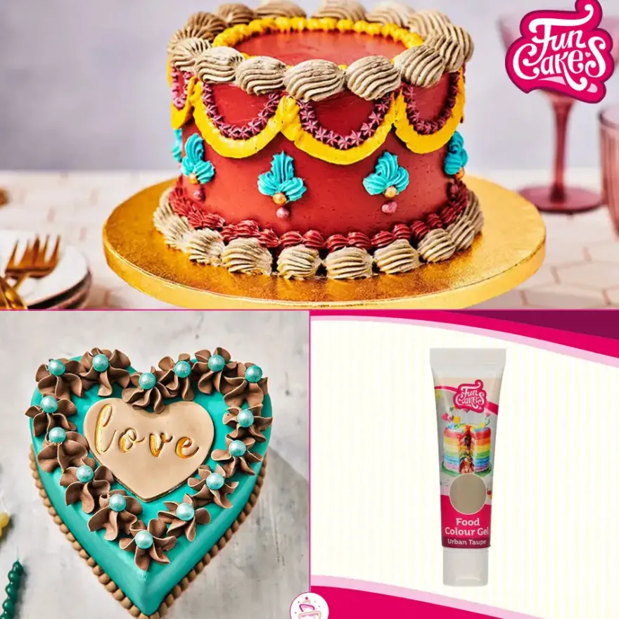 FunCakes Edible FunColours Gel - Urban Taupe