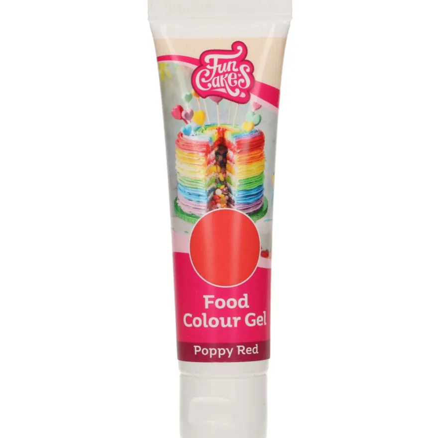 FunCakes Edible FunColours Gel - Poppy Red